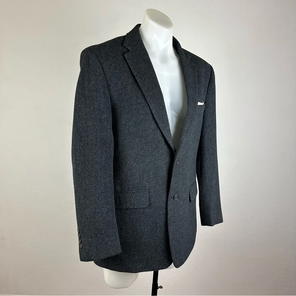 Jos. A. Bank 100% Camel Hair Charcoal Blazer